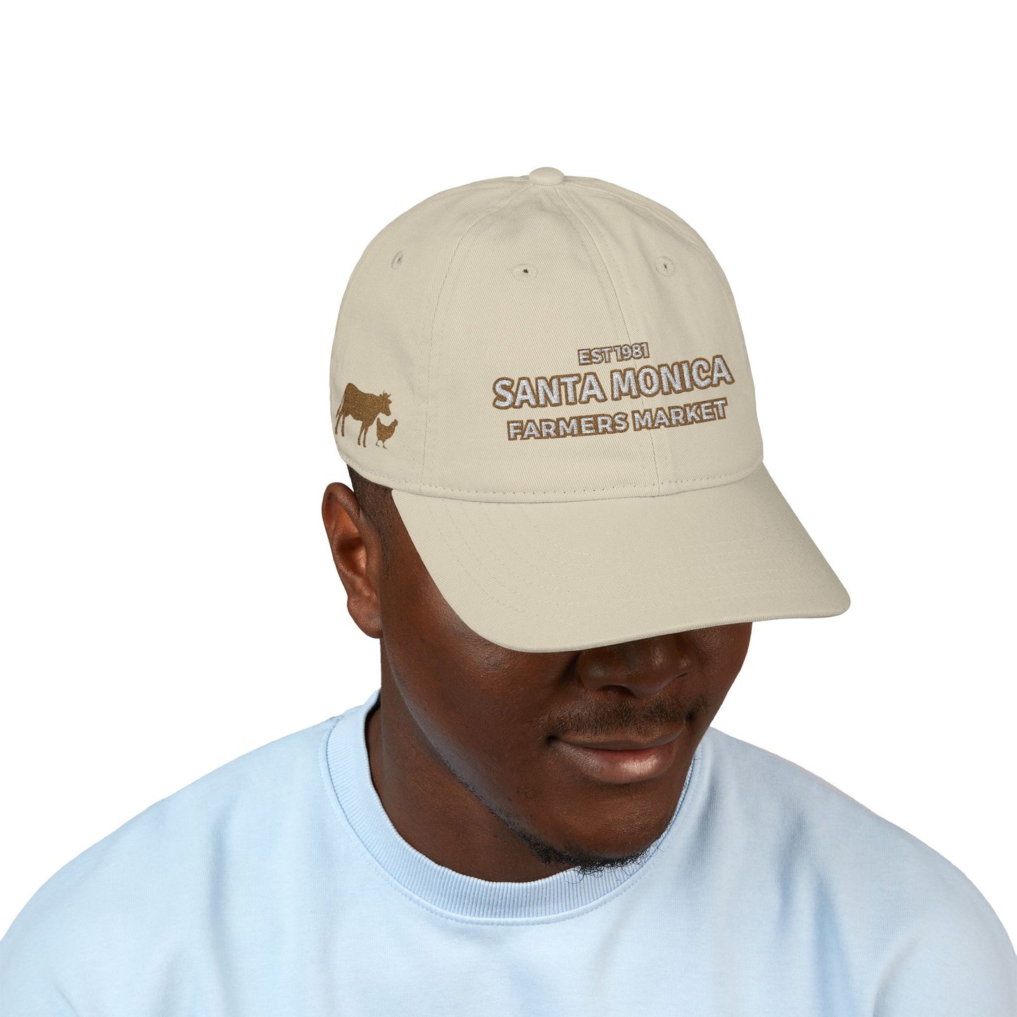 Santa Monica Farmers Market Embroidered Baseball Cap