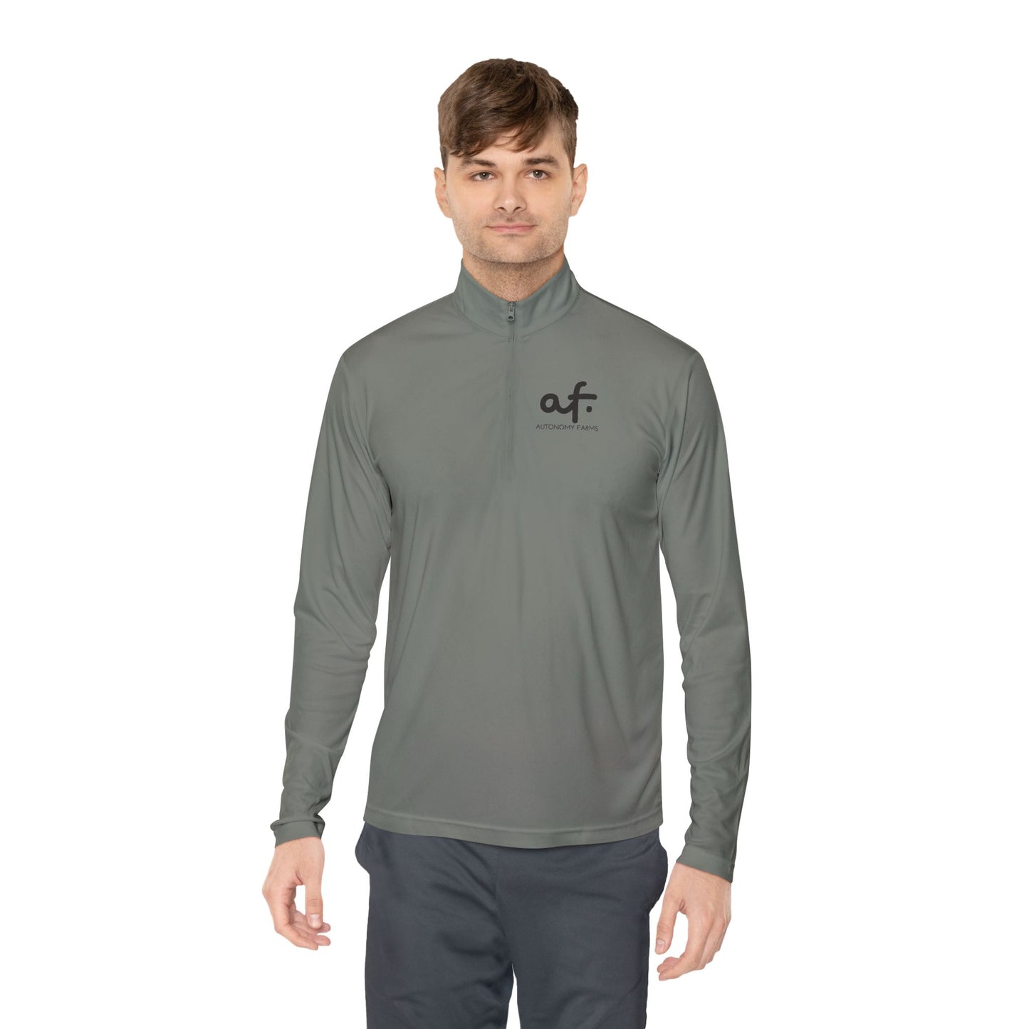 Autonomy Farms Eat Local Unisex Quarter-Zip Pullover