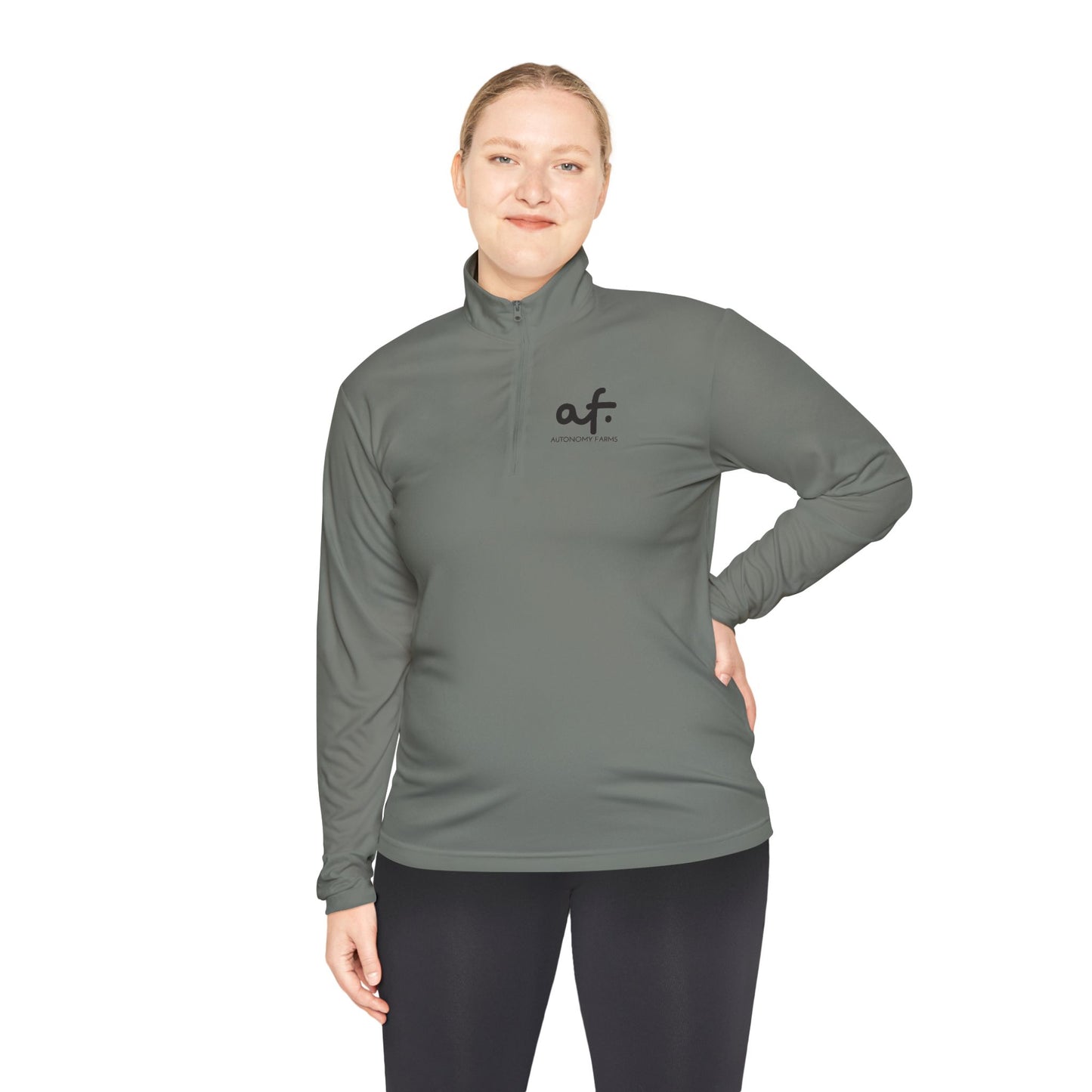 Autonomy Farms Eat Local Unisex Quarter-Zip Pullover