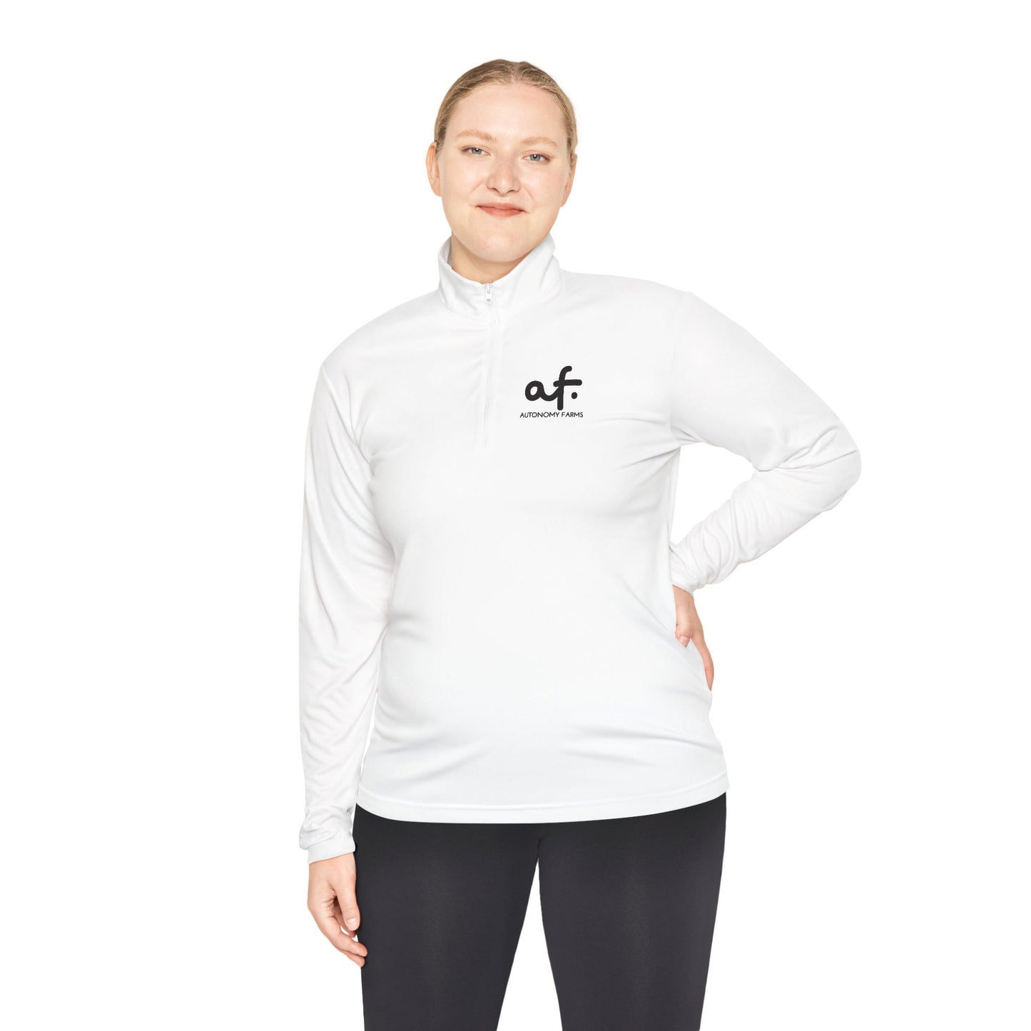 Autonomy Farms Eat Local Unisex Quarter-Zip Pullover