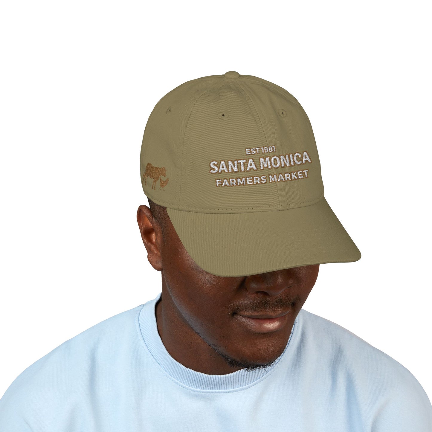 Santa Monica Farmers Market Embroidered Baseball Cap