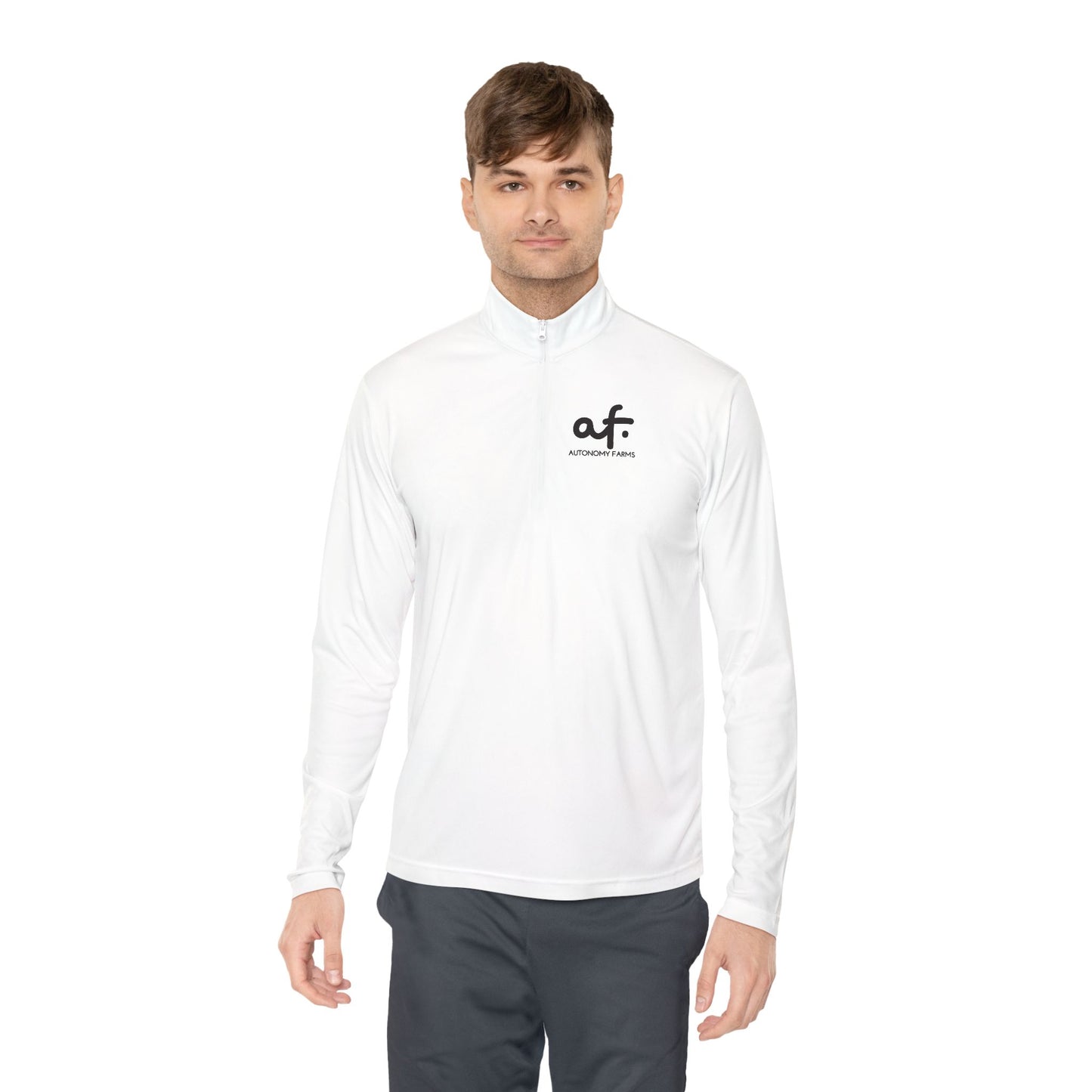Autonomy Farms Eat Local Unisex Quarter-Zip Pullover