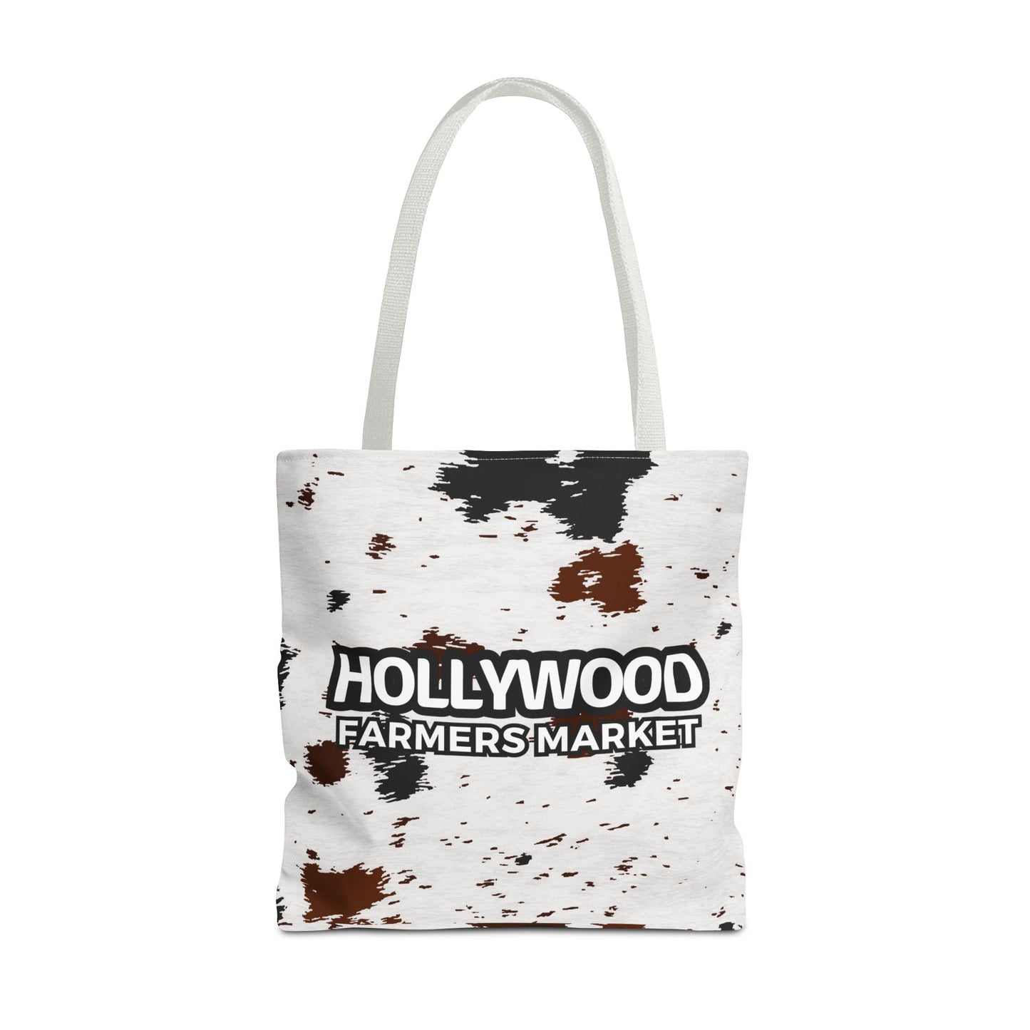 Hollywood Farmers Market Cow Print Tote Bag