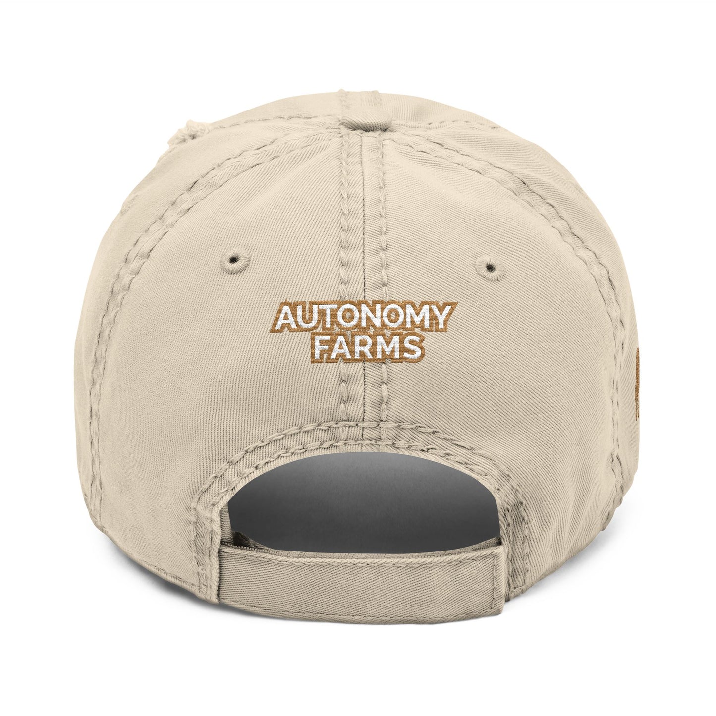 Santa Monica Farmers Marcket Distressed Embroidered Baseball Cap
