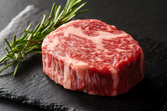 Cut of boneless wagyu ribeye